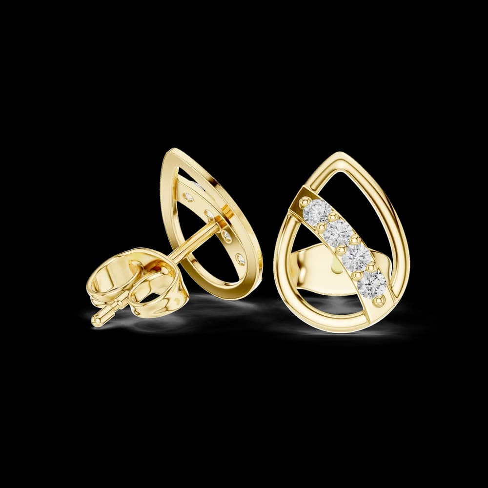 Clear Path lab grown diamond earring design - Image 4 Clear Path lab grown diamond earring design, view 4 of 6