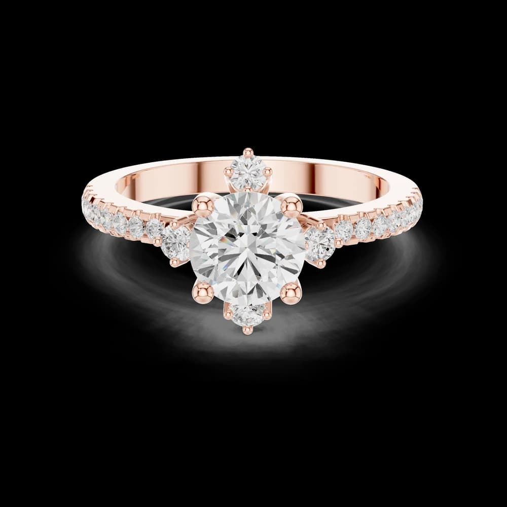 Cliff Edge Lab Grown Diamond Pointed Claw Ring - Image 4 Cliff Edge Lab Grown Diamond Pointed Claw Ring, view 4 of 9