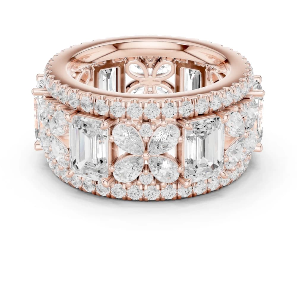 Clover Field Lab Grown Diamond Scroll Work Ring - Image 1 Clover Field Lab Grown Diamond Scroll Work Ring, view 1 of 9