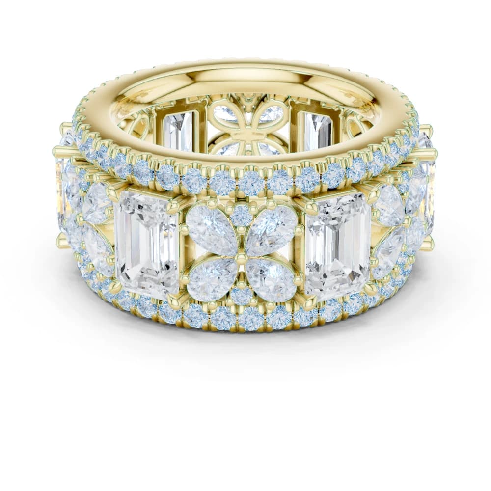 Clover Field Lab Grown Diamond Scroll Work Ring - Image 3 Clover Field Lab Grown Diamond Scroll Work Ring, view 3 of 9