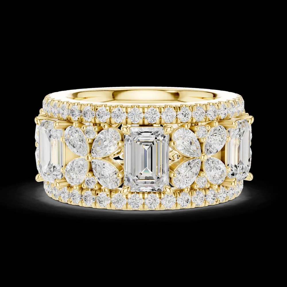 Clover Field Lab Grown Diamond Scroll Work Ring - Image 9 Clover Field Lab Grown Diamond Scroll Work Ring, view 9 of 9