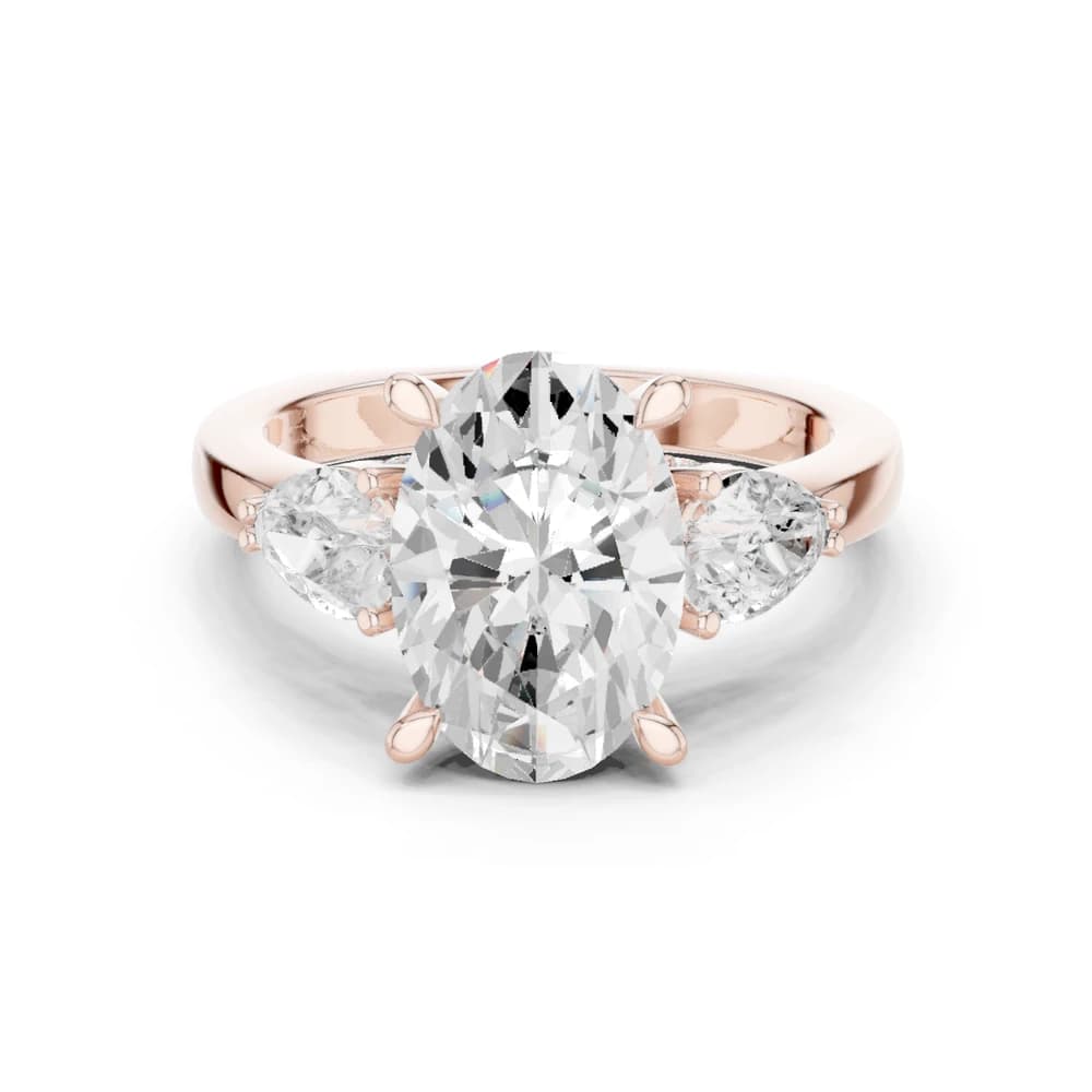 Coastal Cliff Lab Grown Diamond Swirl Bypass Ring - Image 1 Coastal Cliff Lab Grown Diamond Swirl Bypass Ring, view 1 of 9