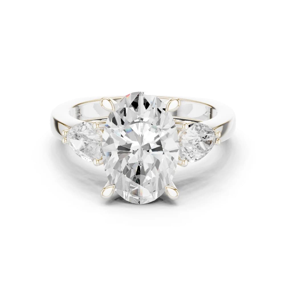 Coastal Cliff Lab Grown Diamond Swirl Bypass Ring - Image 2 Coastal Cliff Lab Grown Diamond Swirl Bypass Ring, view 2 of 9