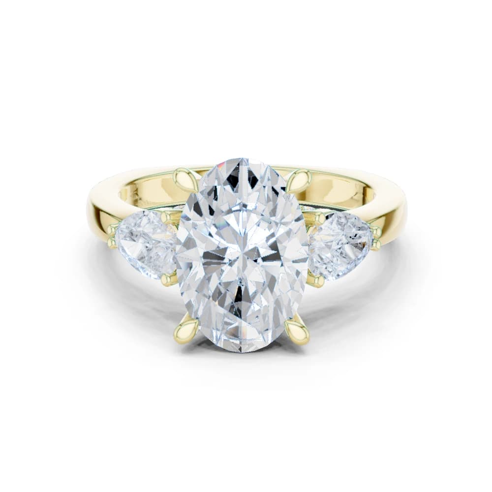 Coastal Cliff Lab Grown Diamond Swirl Bypass Ring - Image 3 Coastal Cliff Lab Grown Diamond Swirl Bypass Ring, view 3 of 9