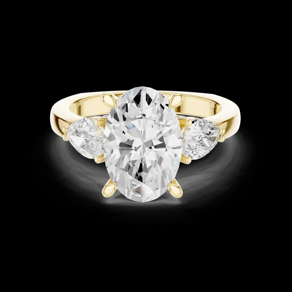 Coastal Cliff Lab Grown Diamond Swirl Bypass Ring - Image 6 Coastal Cliff Lab Grown Diamond Swirl Bypass Ring, view 6 of 9