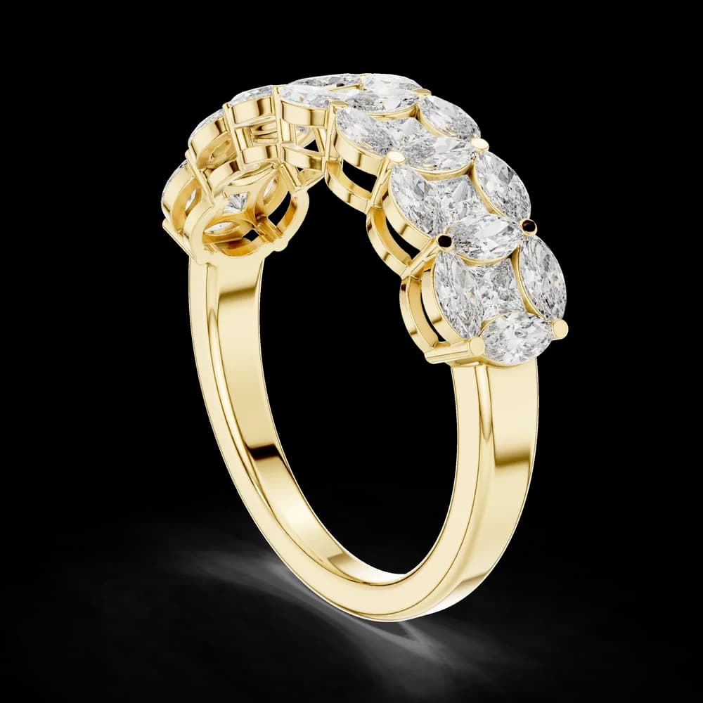 Coastal Tide Lab Grown Diamond Wave Ring - Image 4 Coastal Tide Lab Grown Diamond Wave Ring, view 4 of 6