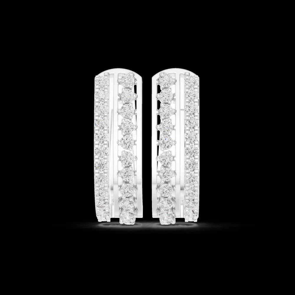 Cool Mint lab grown diamond earring design - Image 2 Cool Mint lab grown diamond earring design, view 2 of 6