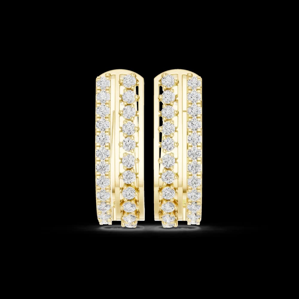Cool Mint lab grown diamond earring design - Image 3 Cool Mint lab grown diamond earring design, view 3 of 6