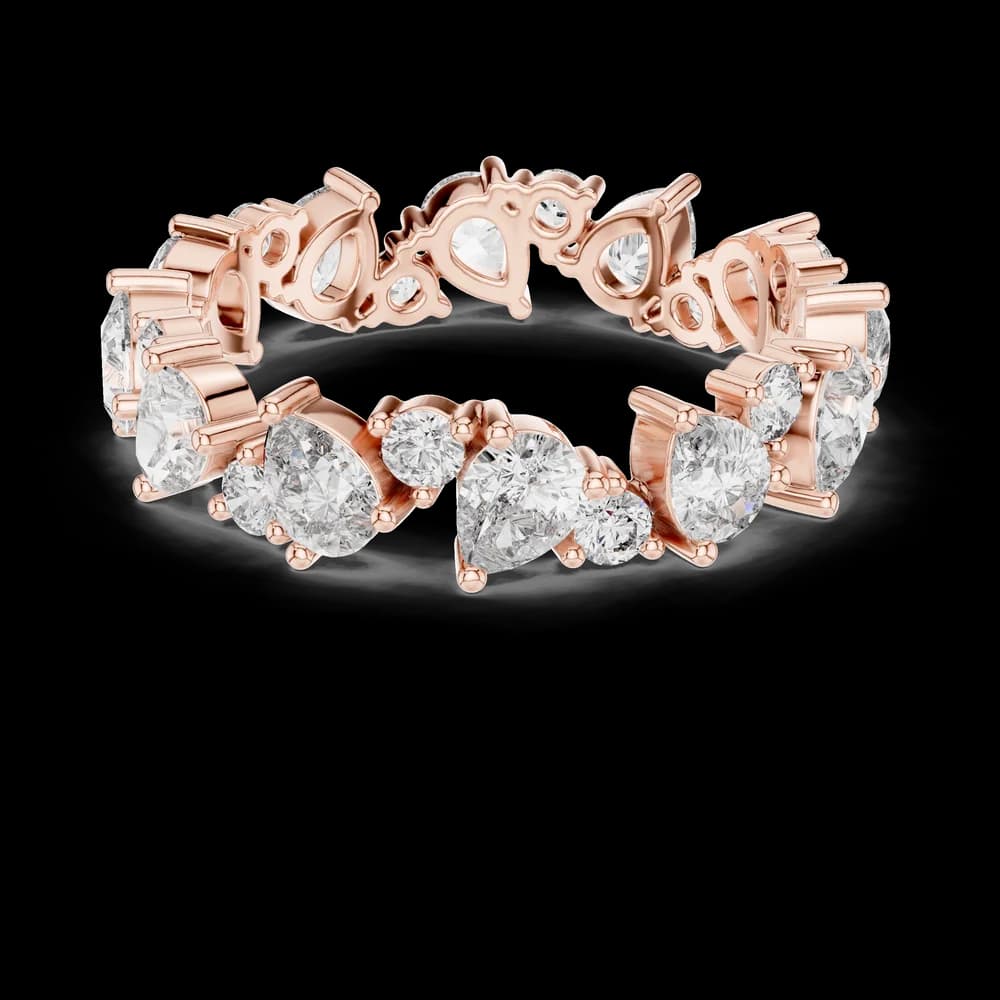 Coral Reef Lab Grown Diamond Textured Ring - Image 1 Coral Reef Lab Grown Diamond Textured Ring, view 1 of 6