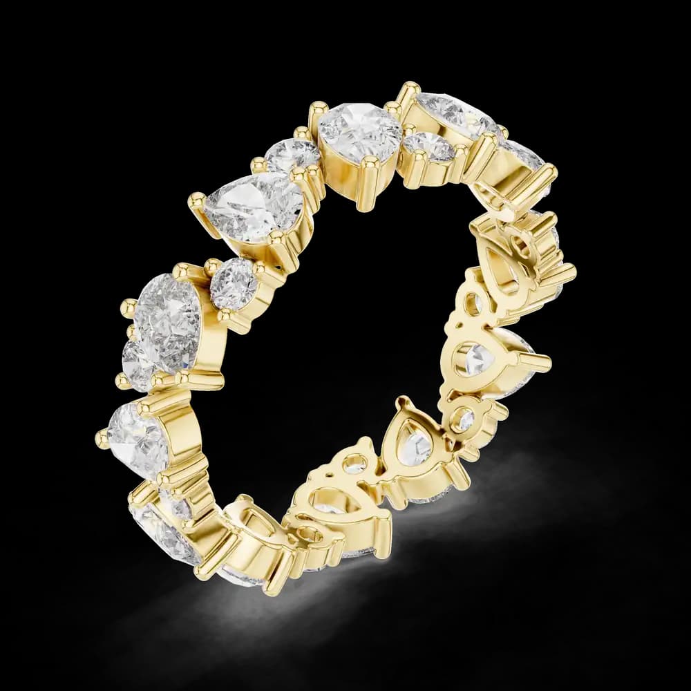 Coral Reef Lab Grown Diamond Textured Ring - Image 5 Coral Reef Lab Grown Diamond Textured Ring, view 5 of 6