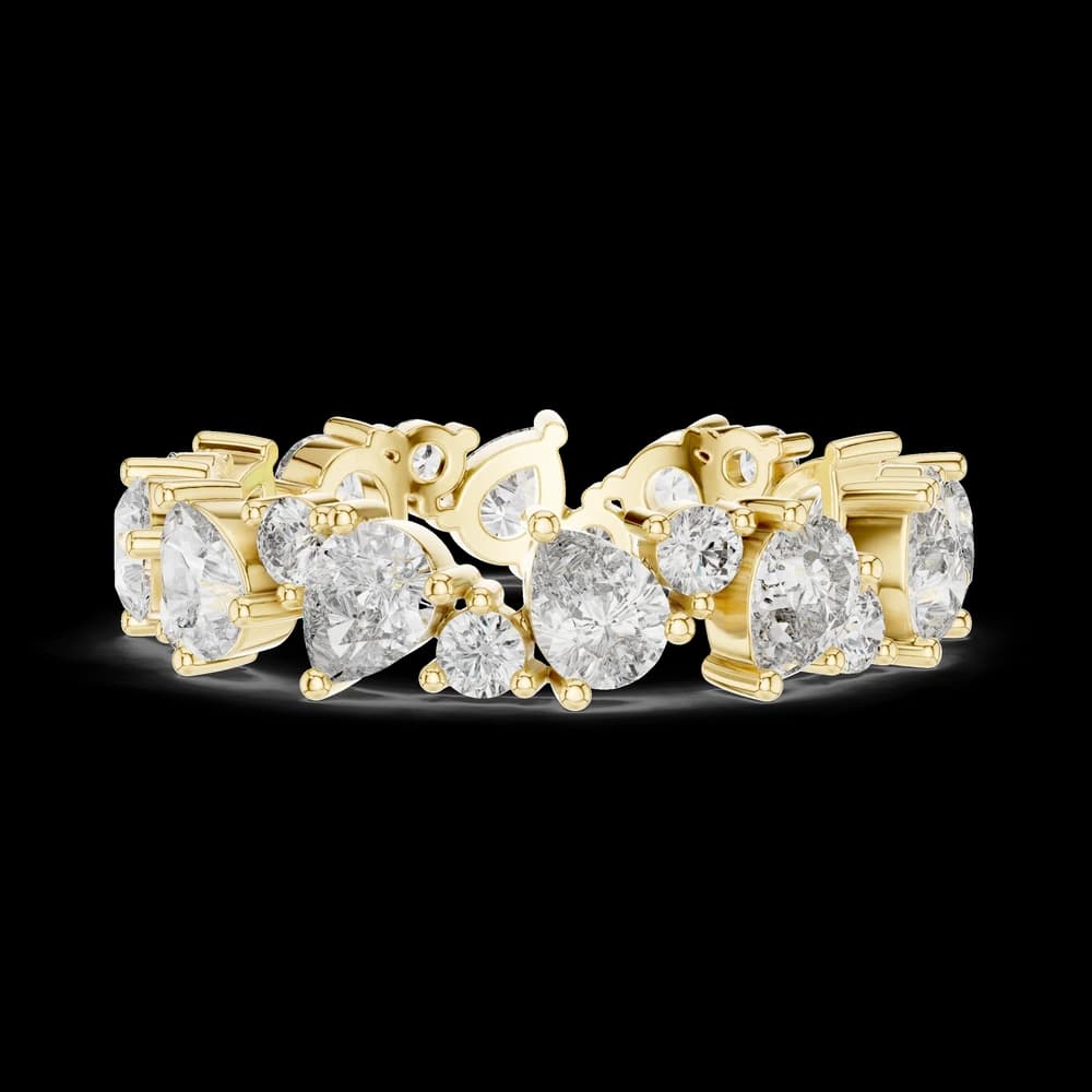 Coral Reef Lab Grown Diamond Textured Ring - Image 6 Coral Reef Lab Grown Diamond Textured Ring, view 6 of 6