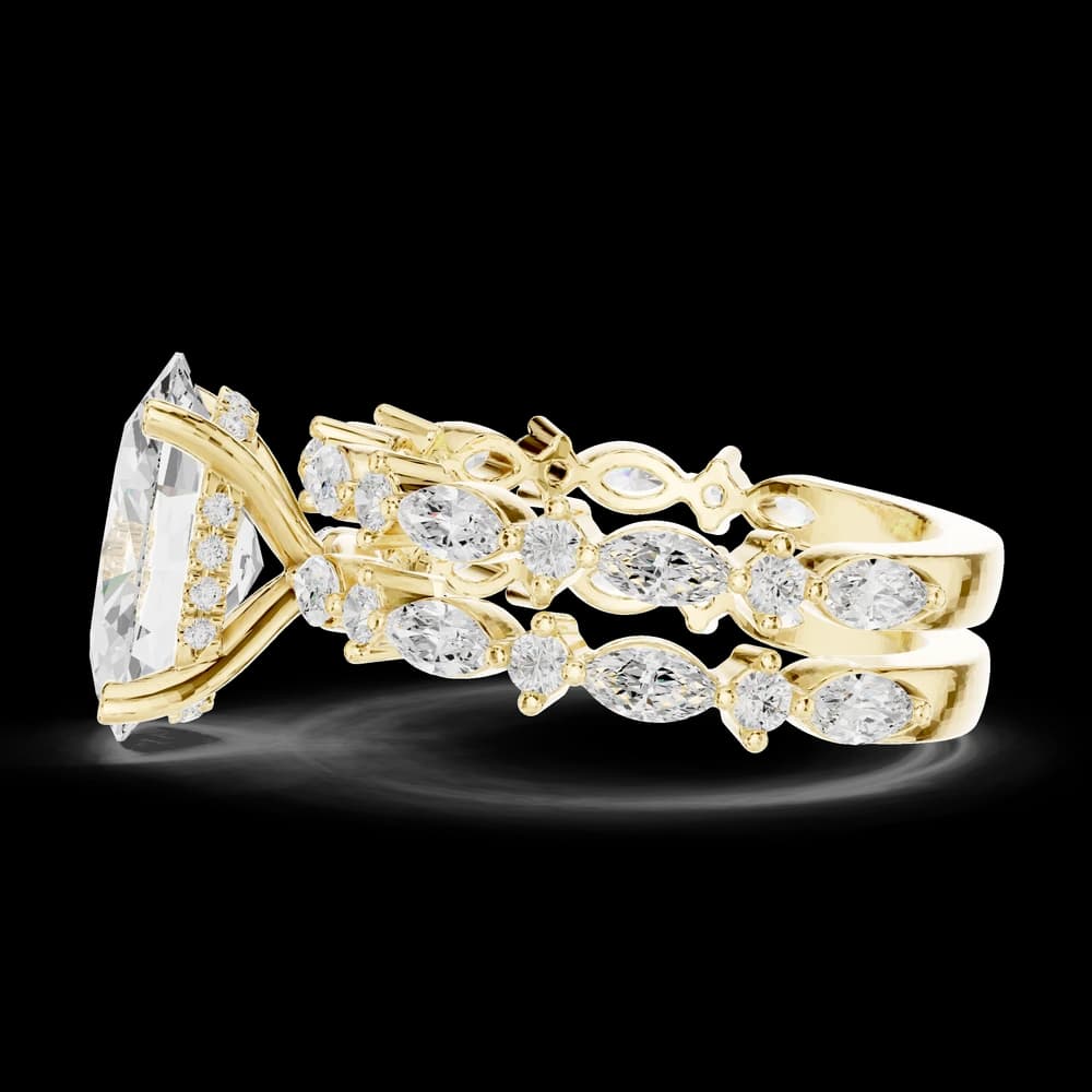 Coral Reef Lab Grown Diamond Two Tone Solitaire - Image 9 Coral Reef Lab Grown Diamond Two Tone Solitaire, view 9 of 9