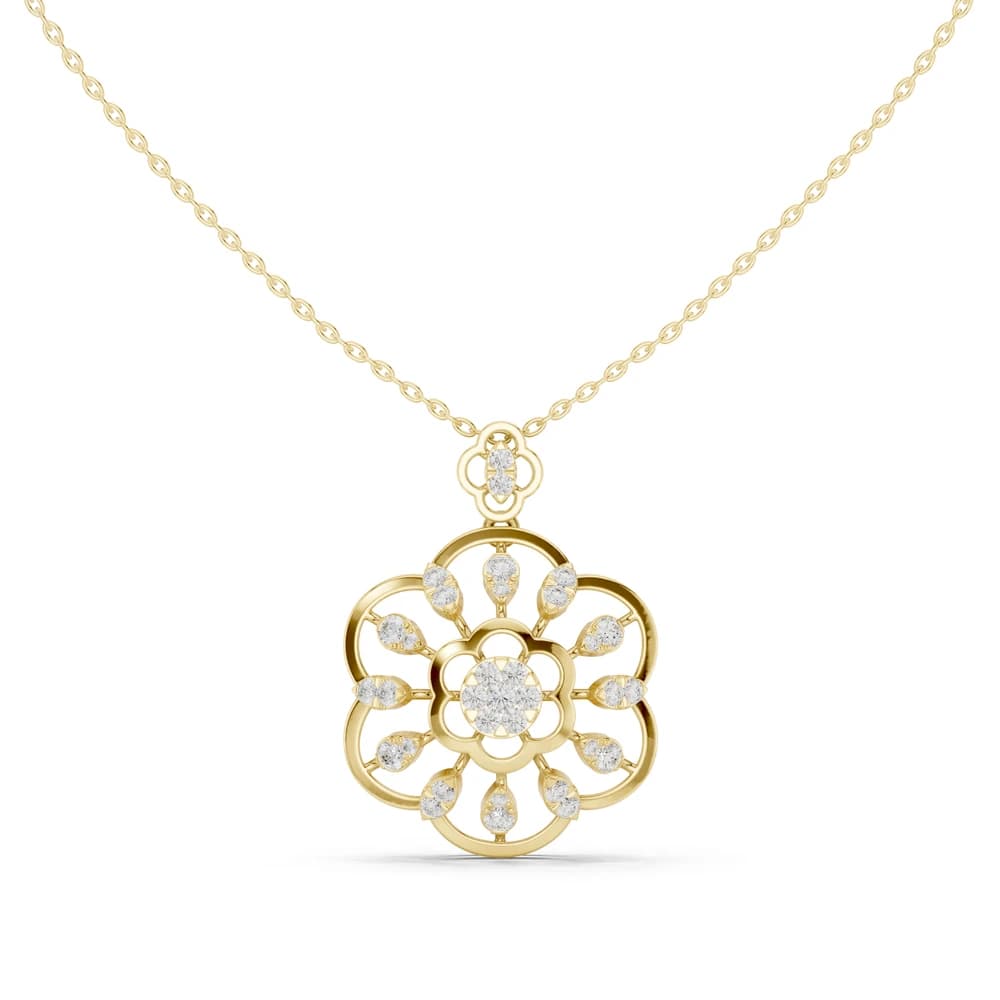 Cosmic Flow Lab Grown Diamond Elegant Pendant - Image 3 Cosmic Flow Lab Grown Diamond Elegant Pendant, view 3 of 6