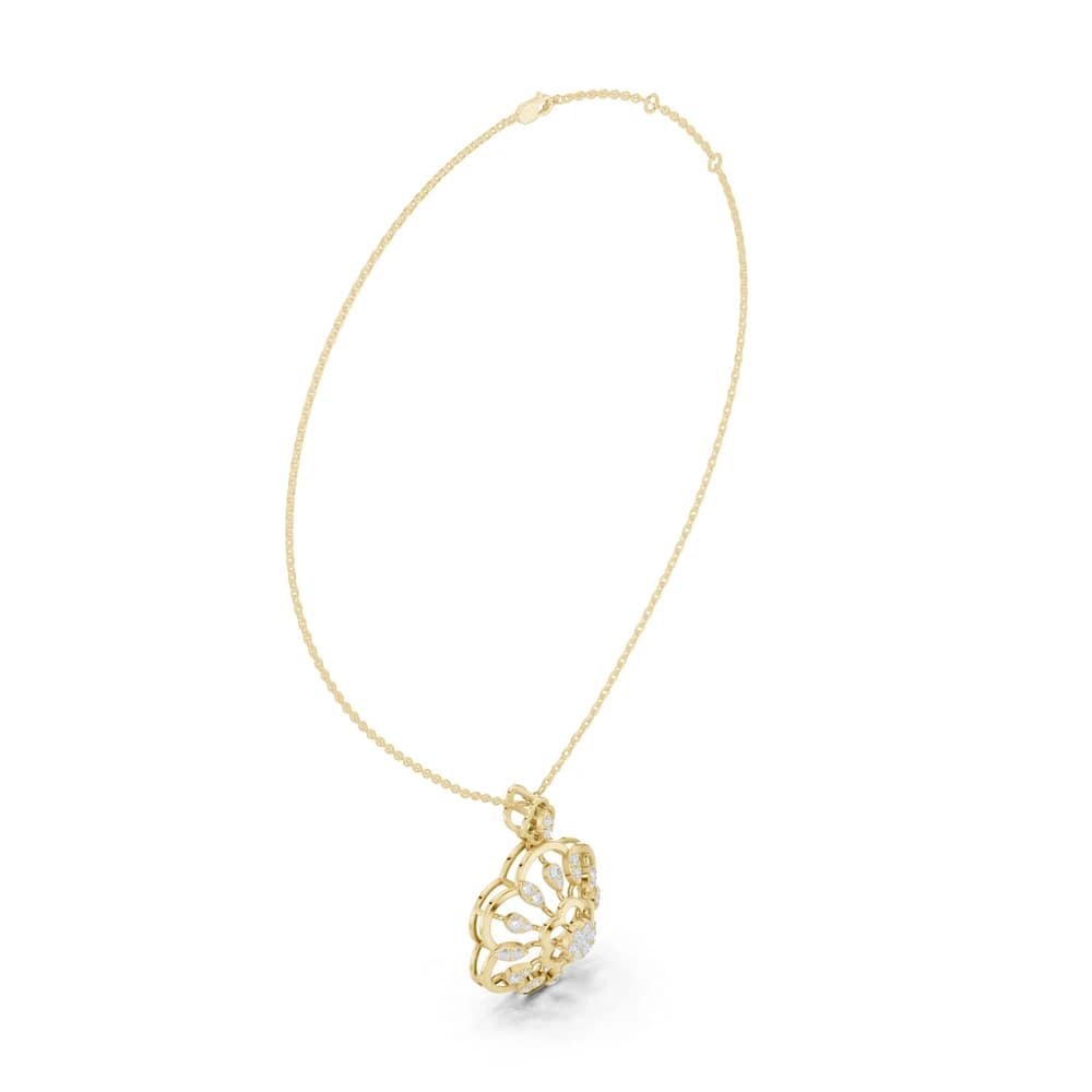 Cosmic Flow Lab Grown Diamond Elegant Pendant - Image 4 Cosmic Flow Lab Grown Diamond Elegant Pendant, view 4 of 6