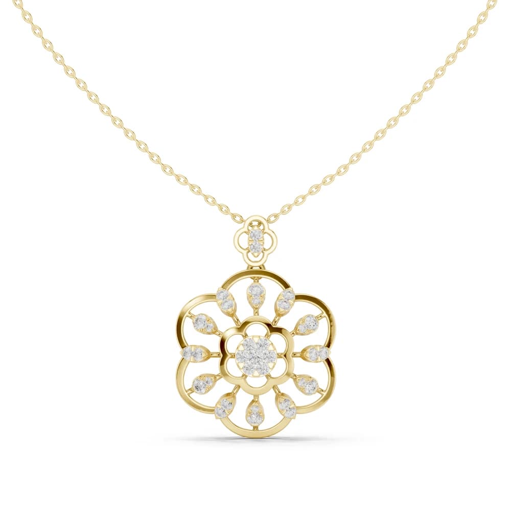 Cosmic Flow Lab Grown Diamond Elegant Pendant - Image 5 Cosmic Flow Lab Grown Diamond Elegant Pendant, view 5 of 6