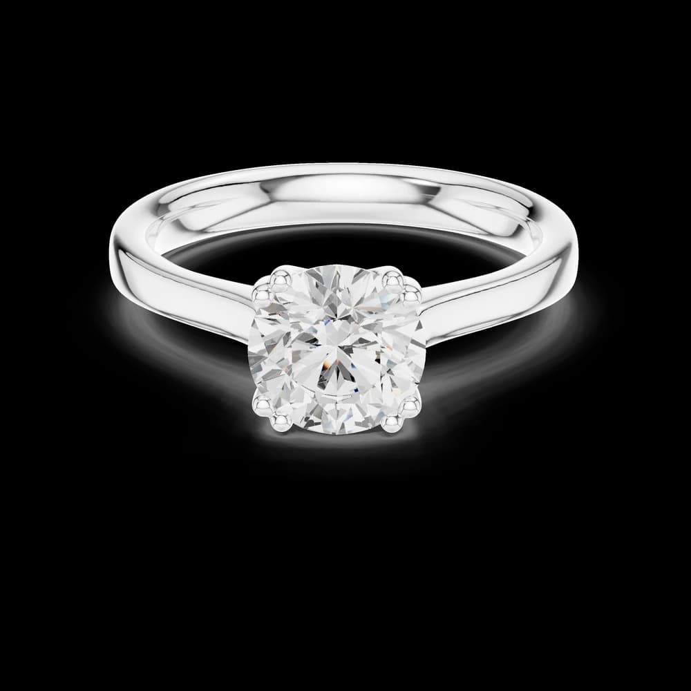 Crater Cross Lab Grown Solitaire Diamond Ring - Image 2 Crater Cross Lab Grown Solitaire Diamond Ring, view 2 of 6