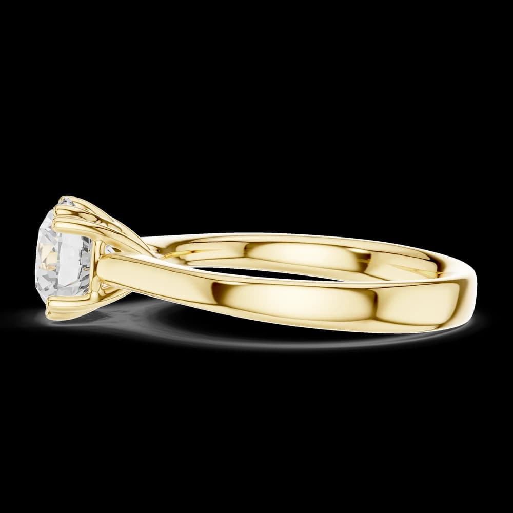 Crater Cross Lab Grown Solitaire Diamond Ring - Image 6 Crater Cross Lab Grown Solitaire Diamond Ring, view 6 of 6
