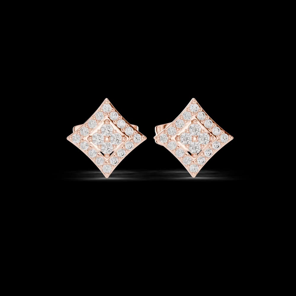 Crisp Cut lab grown diamond earring design - Image 1 Crisp Cut lab grown diamond earring design, view 1 of 6