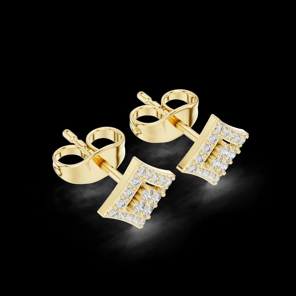 Crisp Cut lab grown diamond earring design - Image 5 Crisp Cut lab grown diamond earring design, view 5 of 6