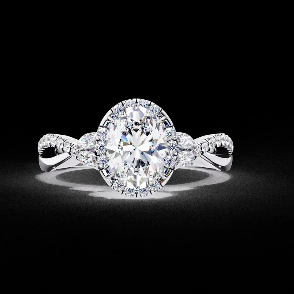 Crossover Lab Grown Diamond Ring - Image 1 Crossover Lab Grown Diamond Ring, view 1 of 12