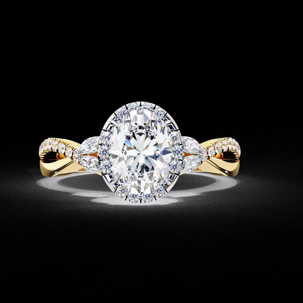 Crossover Lab Grown Diamond Ring - Image 10 Crossover Lab Grown Diamond Ring, view 10 of 12