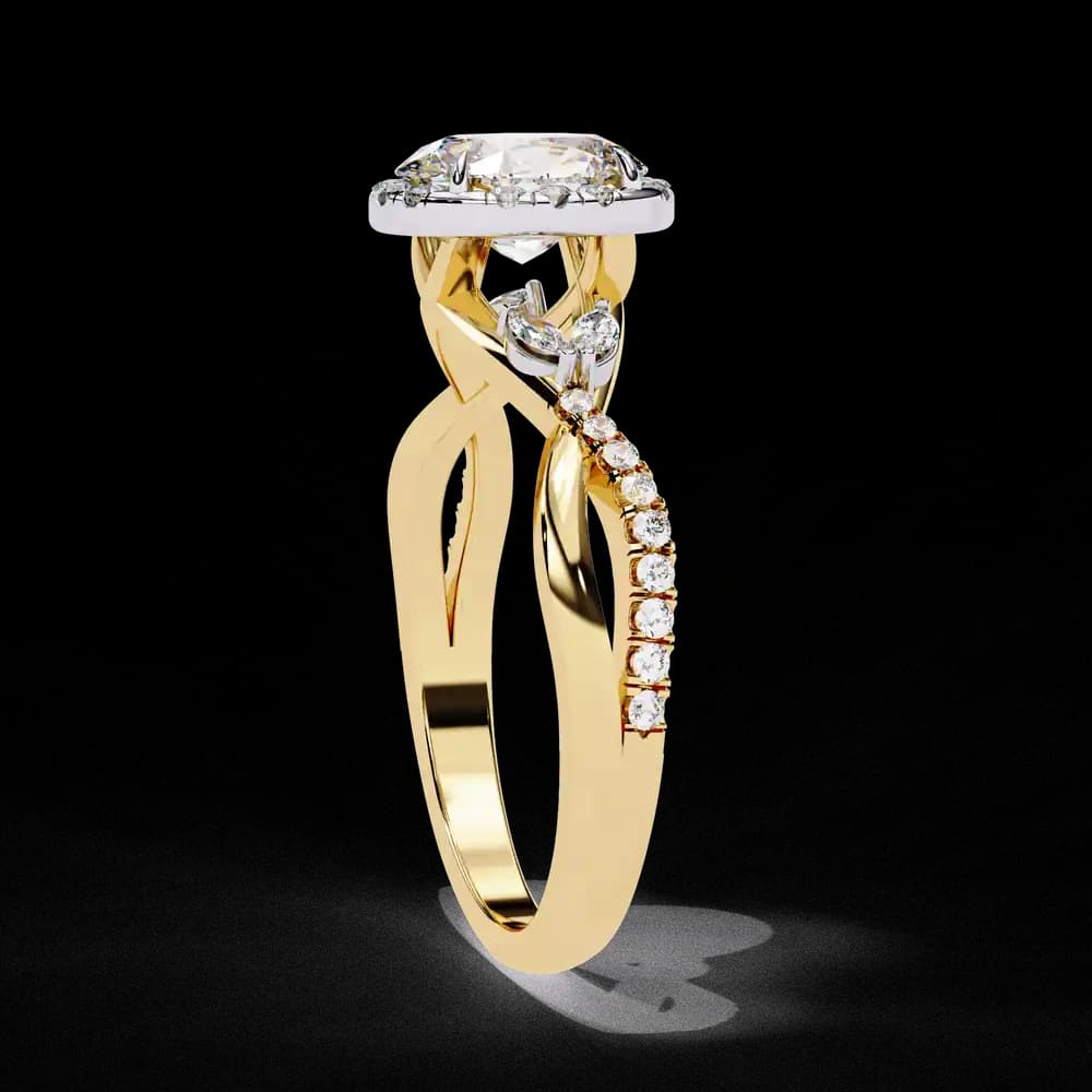 Crossover Lab Grown Diamond Ring - Image 11 Crossover Lab Grown Diamond Ring, view 11 of 12