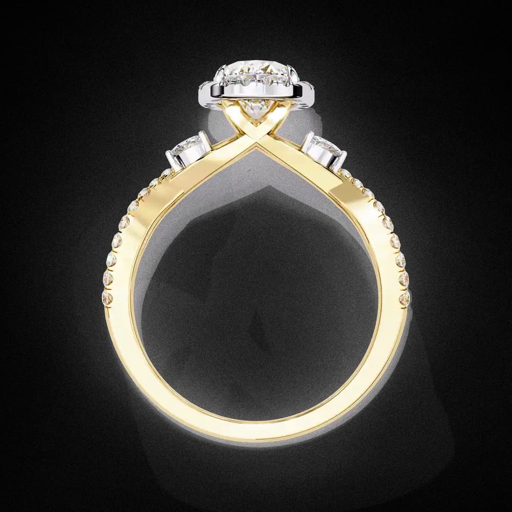 Crossover Lab Grown Diamond Ring - Image 2 Crossover Lab Grown Diamond Ring, view 2 of 12