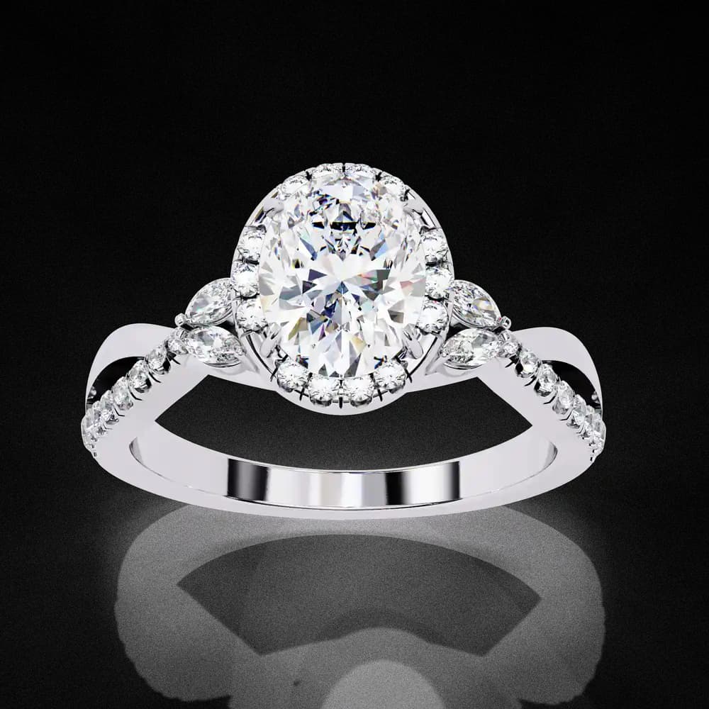 Crossover Lab Grown Diamond Ring - Image 3 Crossover Lab Grown Diamond Ring, view 3 of 12
