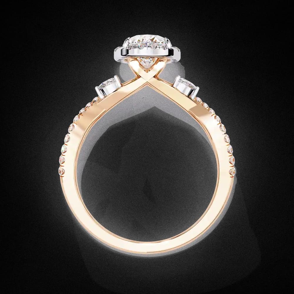 Crossover Lab Grown Diamond Ring - Image 5 Crossover Lab Grown Diamond Ring, view 5 of 12