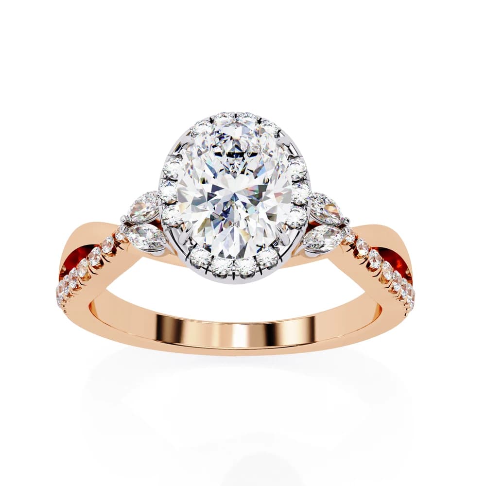Crossover Lab Grown Diamond Ring - Image 7 Crossover Lab Grown Diamond Ring, view 7 of 12