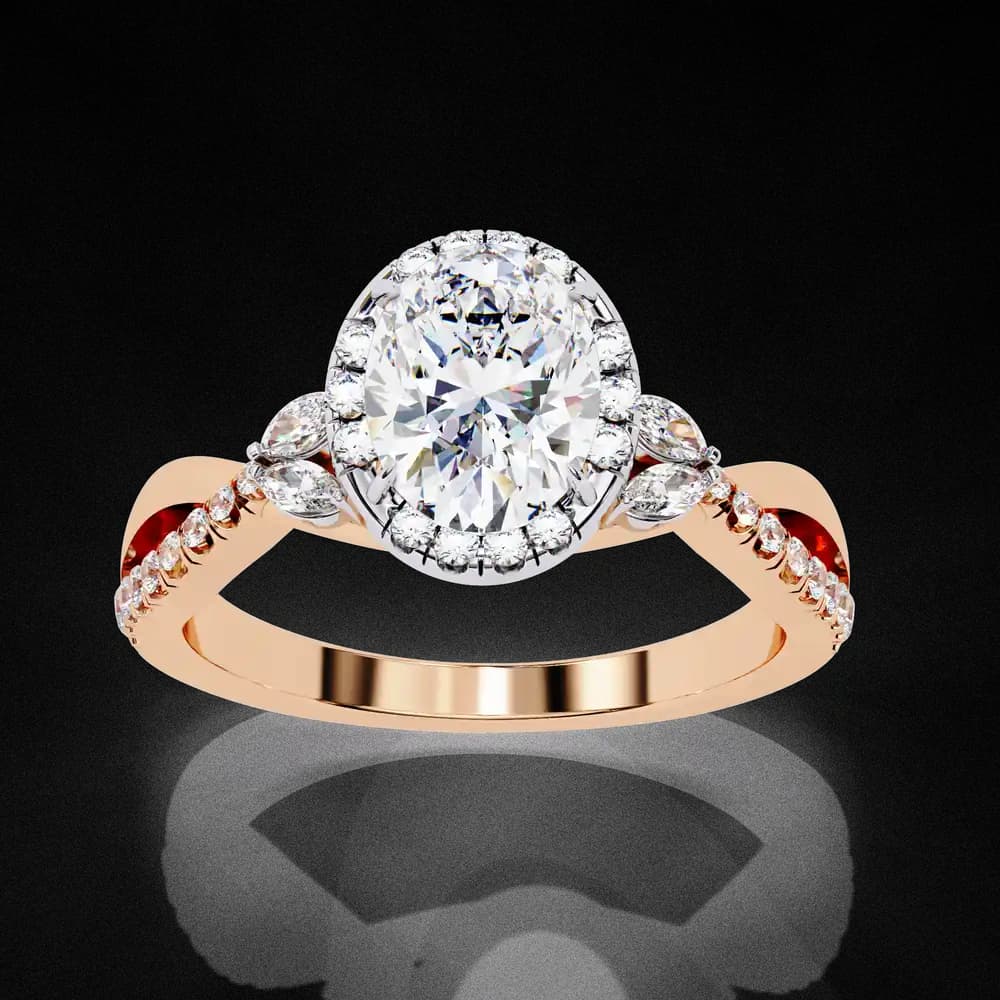 Crossover Lab Grown Diamond Ring - Image 8 Crossover Lab Grown Diamond Ring, view 8 of 12