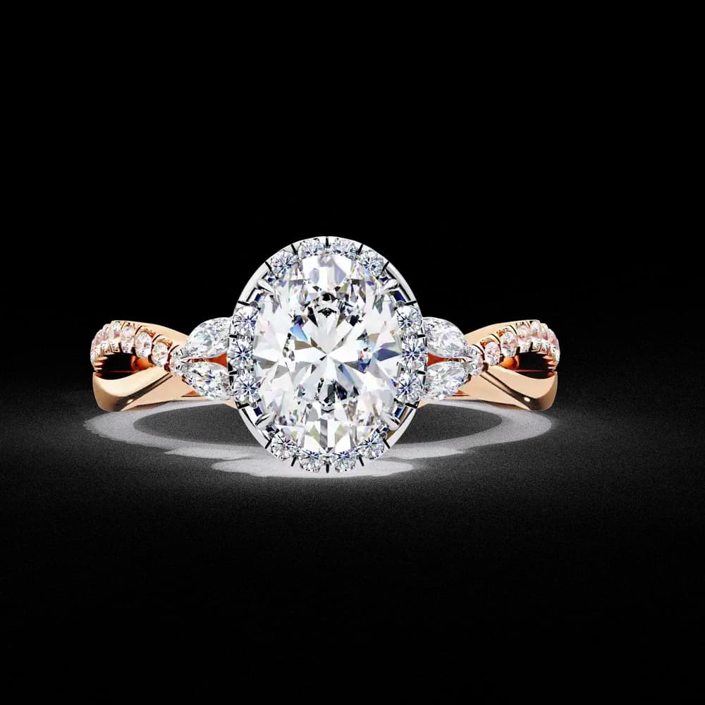 Crossover Lab Grown Diamond Ring - Image 9 Crossover Lab Grown Diamond Ring, view 9 of 12
