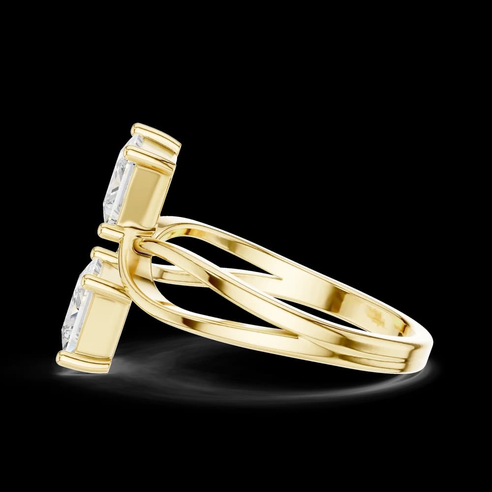Entwined Princess Toi-Moi Lab Grown Ring - Image 6 Entwined Princess Toi-Moi Lab Grown Ring, view 6 of 6