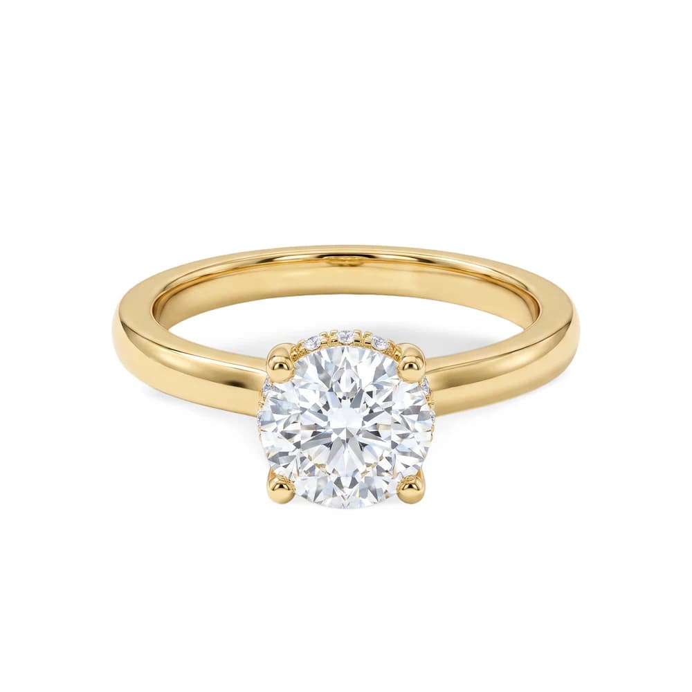 Crown Setting Round Lab Grown Diamond Ring - Image 1 Crown Setting Round Lab Grown Diamond Ring, view 1 of 5
