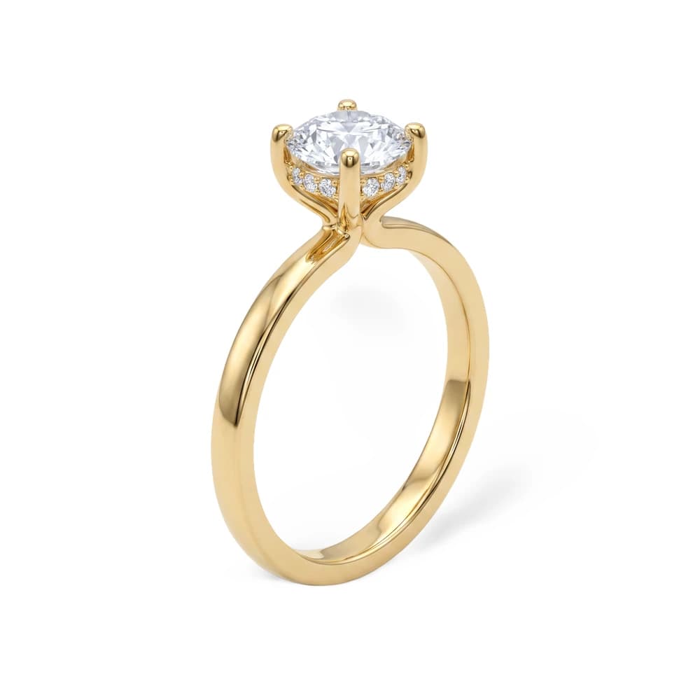 Crown Setting Round Lab Grown Diamond Ring - Image 4 Crown Setting Round Lab Grown Diamond Ring, view 4 of 5