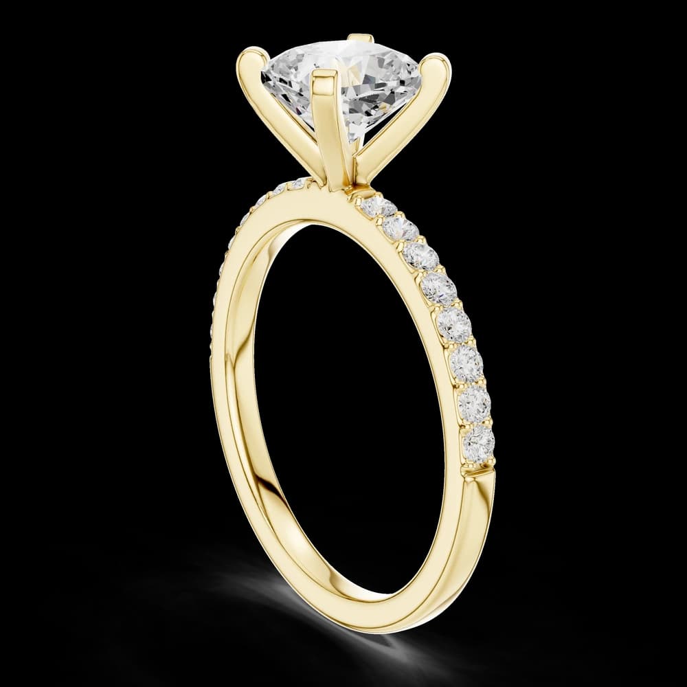 Cushion Pave Lab Grown Diamond Ring - Image 4 Cushion Pave Lab Grown Diamond Ring, view 4 of 6