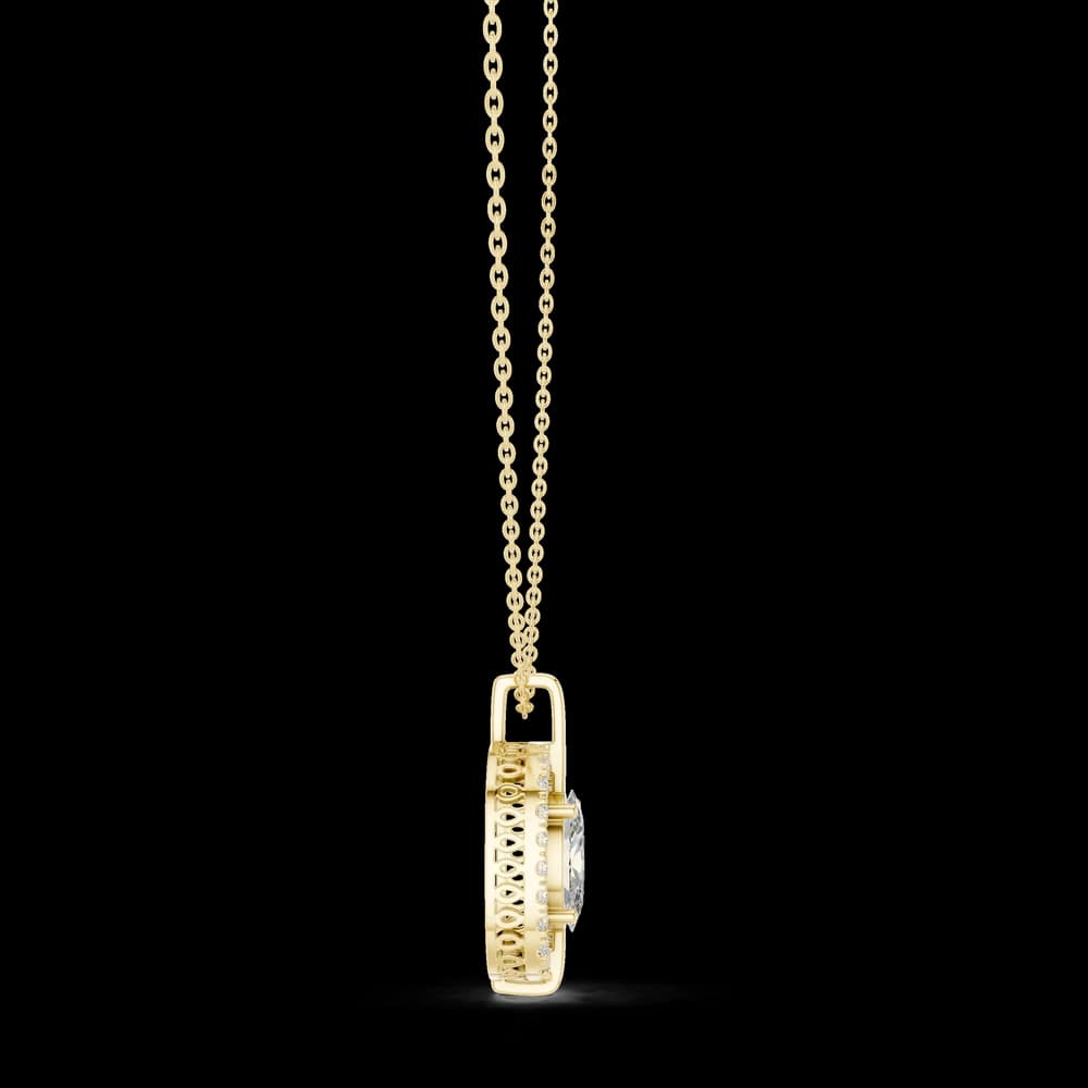 Crystal Clear lab grown diamond pendant - Image 6 Crystal Clear lab grown diamond pendant, view 6 of 6