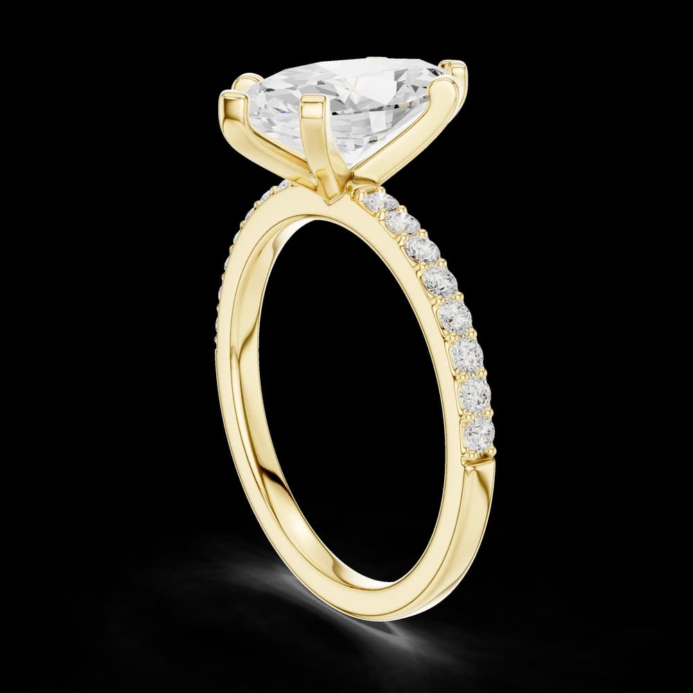 Six Prong Marquise Lab Grown Diamond Ring - Image 4 Six Prong Marquise Lab Grown Diamond Ring, view 4 of 6