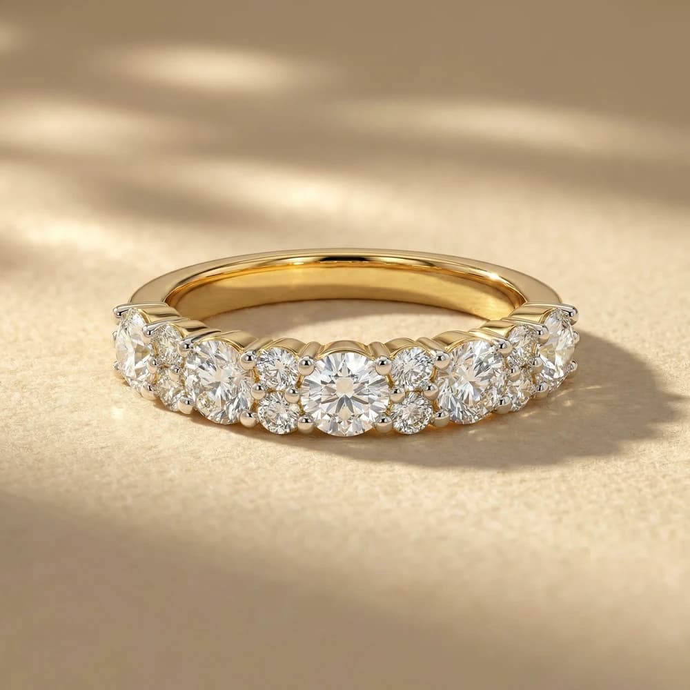Classic Full Eternity Lab Grown Diamond Ring - Image 1 Classic Full Eternity Lab Grown Diamond Ring, view 1 of 3