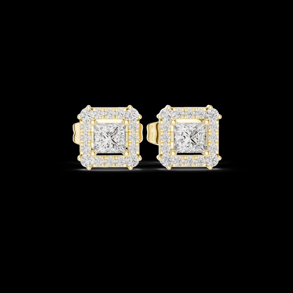 Crystal Wave lab grown diamond earring - Image 3 Crystal Wave lab grown diamond earring, view 3 of 6