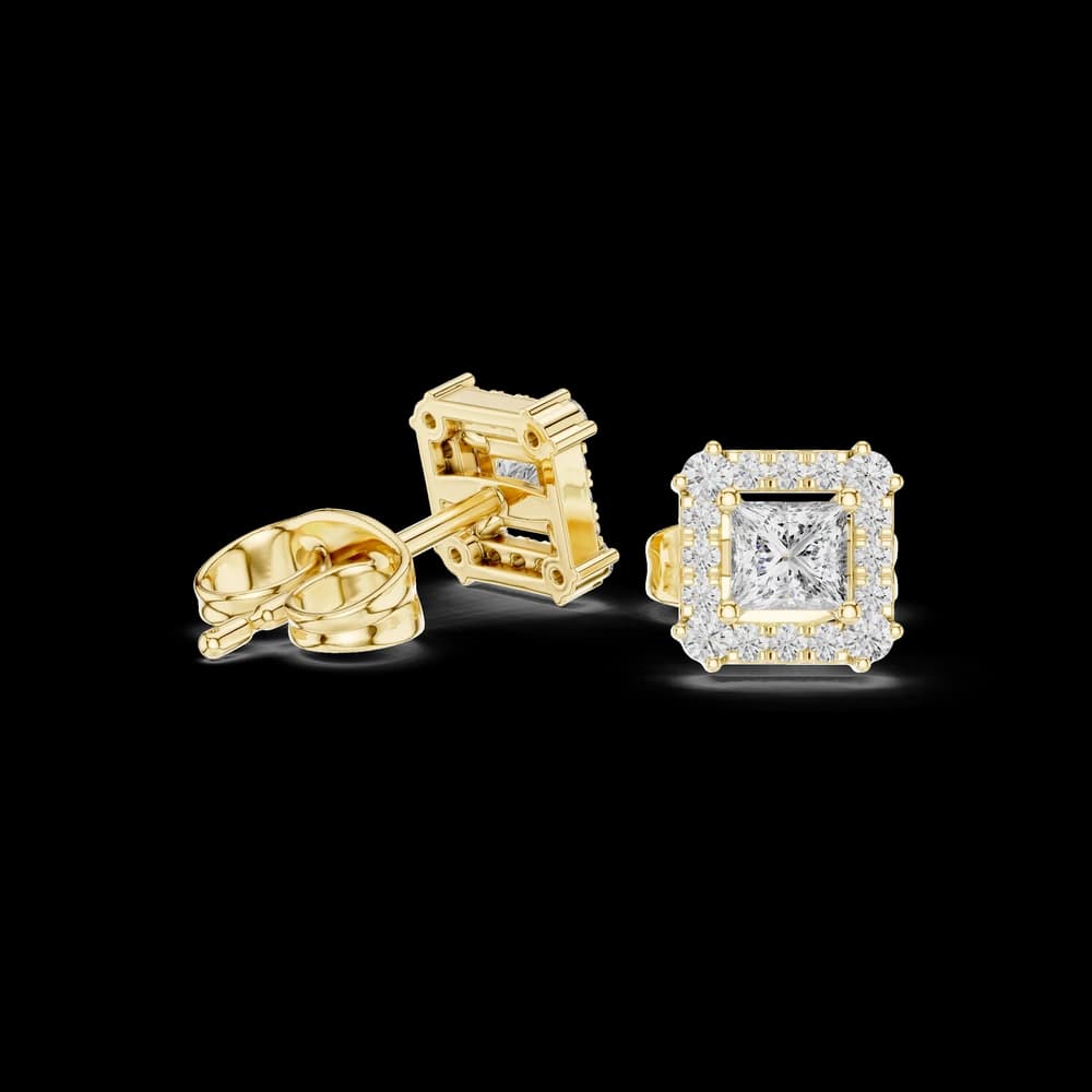 Crystal Wave lab grown diamond earring - Image 4 Crystal Wave lab grown diamond earring, view 4 of 6