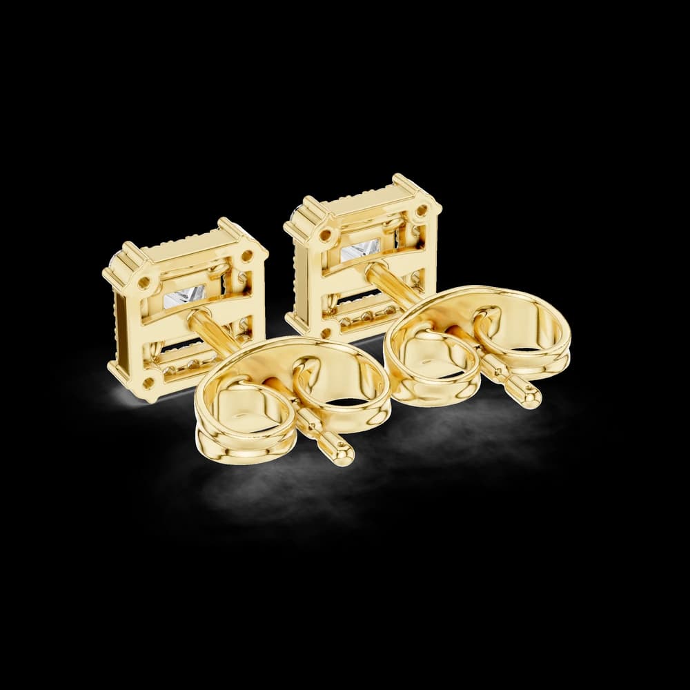 Crystal Wave lab grown diamond earring - Image 6 Crystal Wave lab grown diamond earring, view 6 of 6