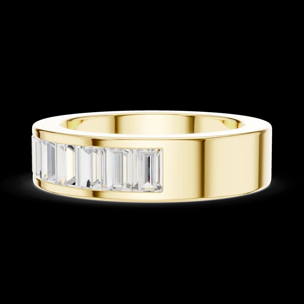 aguette Diamond Channel Cut Eternity Lab Grown Ring - Image 6 aguette Diamond Channel Cut Eternity Lab Grown Ring, view 6 of 6