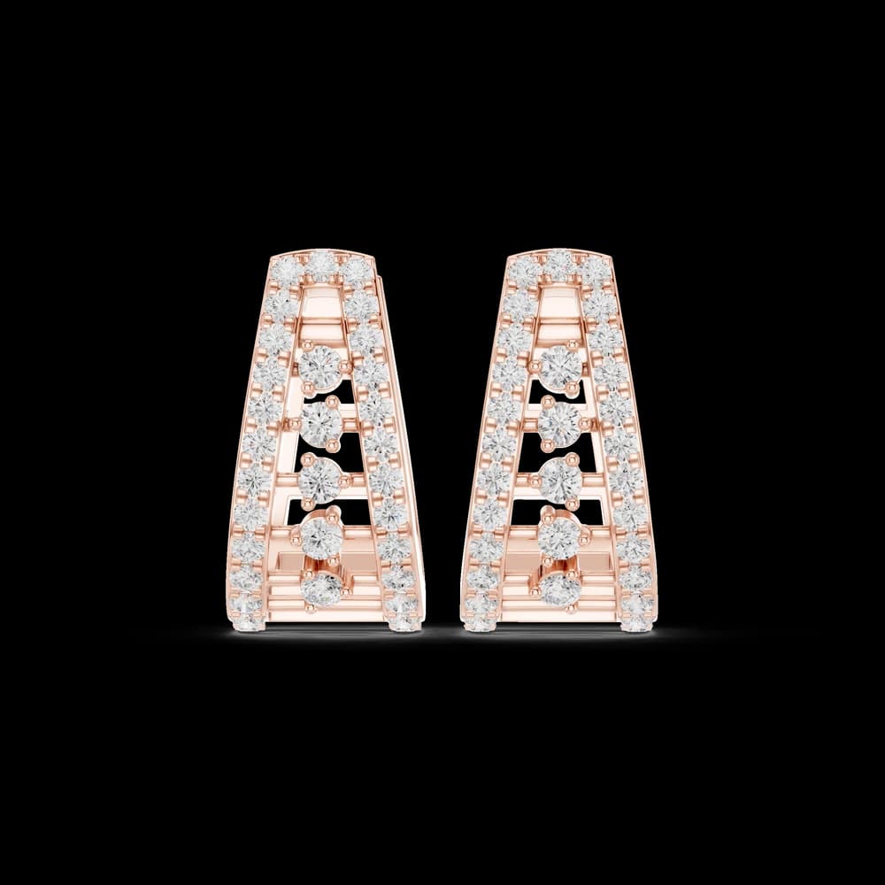 Custom Fit lab grown diamond earring design - Image 1 Custom Fit lab grown diamond earring design, view 1 of 6