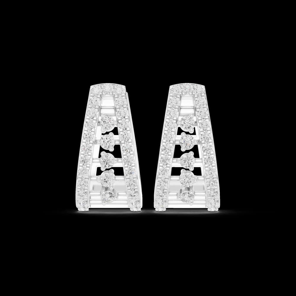 Custom Fit lab grown diamond earring design - Image 2 Custom Fit lab grown diamond earring design, view 2 of 6