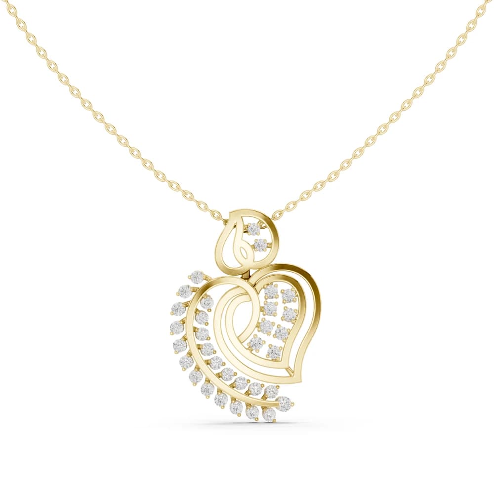 Dainty Cluster Lab Grown Diamond Halo Pendant - Image 5 Dainty Cluster Lab Grown Diamond Halo Pendant, view 5 of 6