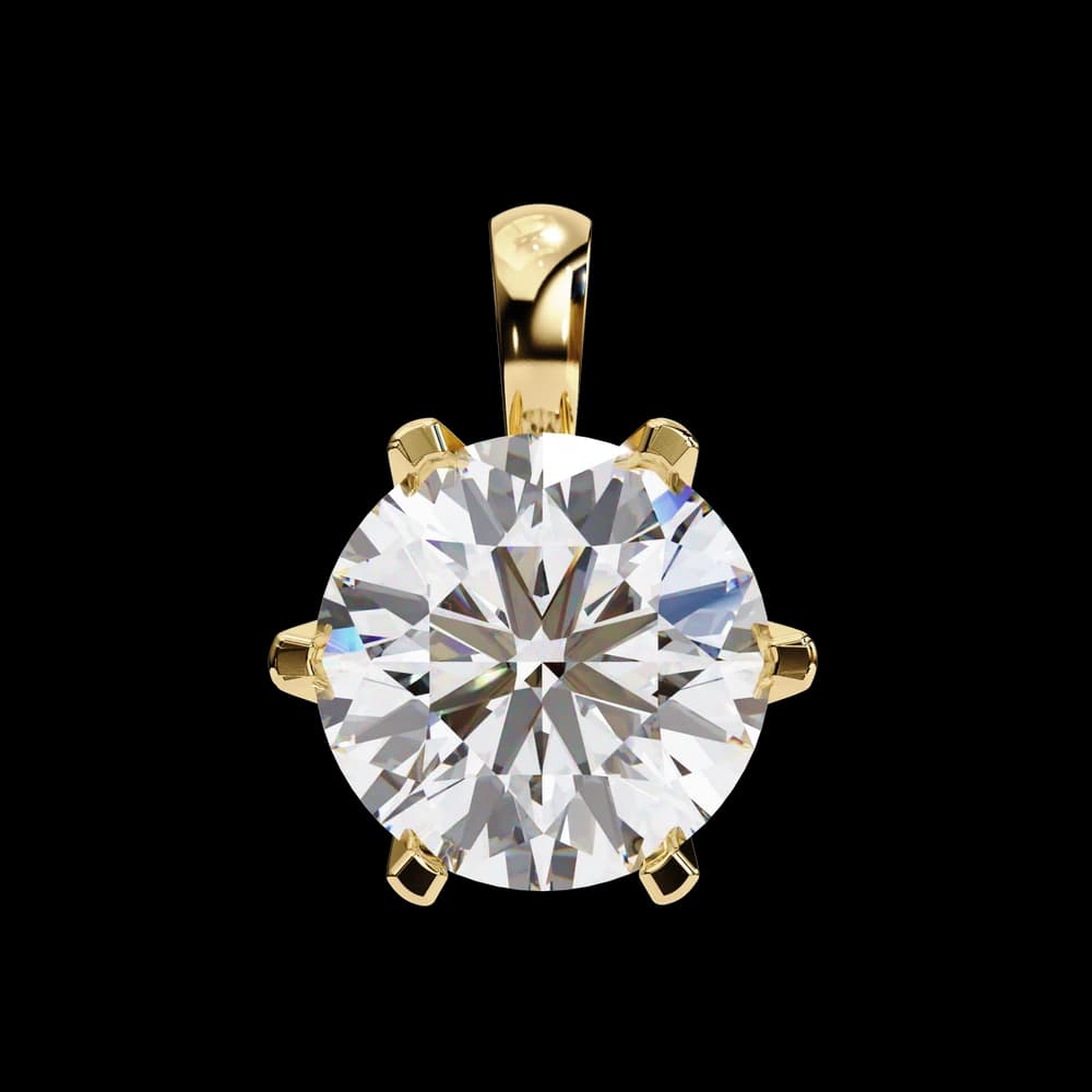 Dainty Gold Lab Grown Diamond Pendant - Image 10 Dainty Gold Lab Grown Diamond Pendant, view 10 of 16
