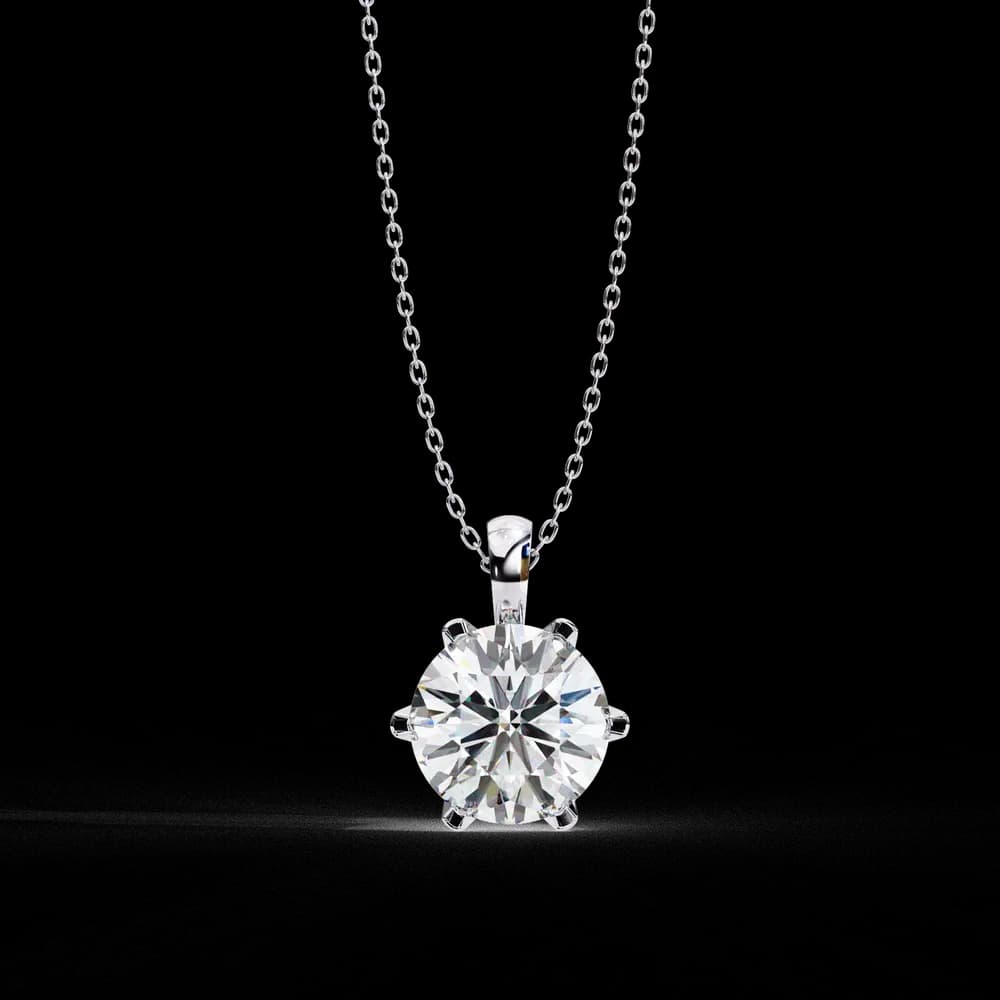 Dainty Gold Lab Grown Diamond Pendant - Image 11 Dainty Gold Lab Grown Diamond Pendant, view 11 of 16