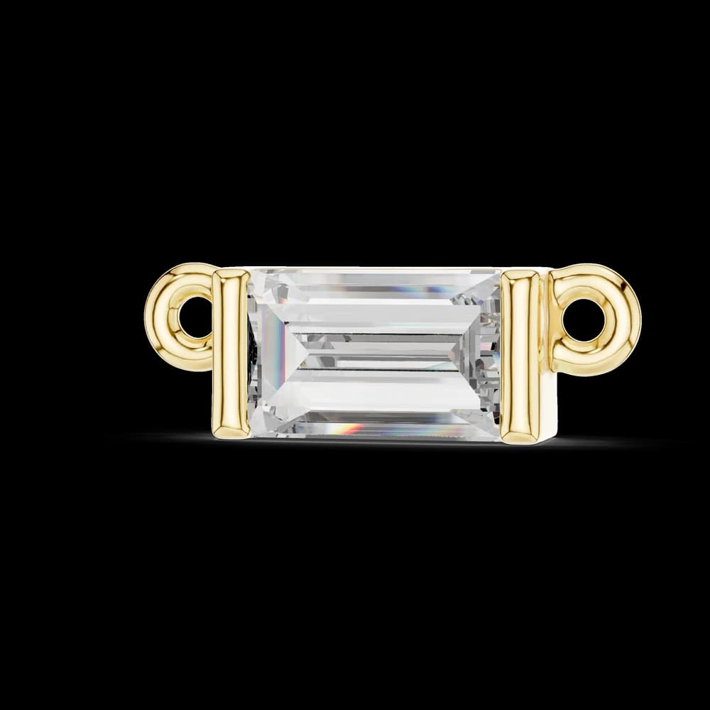 Emerald Lab Grown Diamond Pendant - Image 1 Emerald Lab Grown Diamond Pendant, view 1 of 2