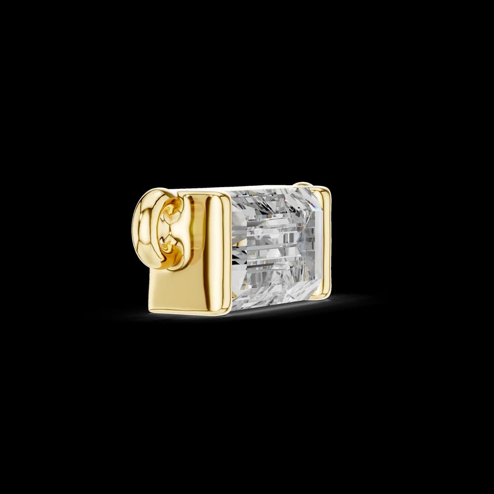 Emerald Lab Grown Diamond Pendant - Image 2 Emerald Lab Grown Diamond Pendant, view 2 of 2
